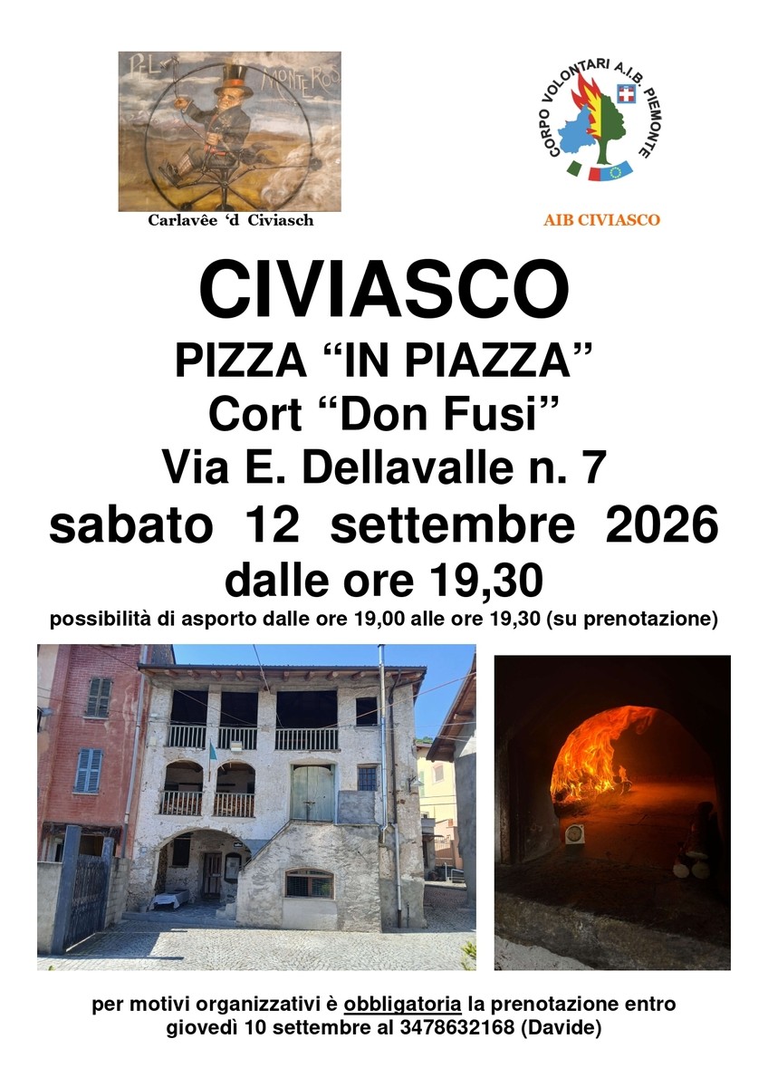 A Civiasco una serata di pizza in piazza tra convivialità e tradizione