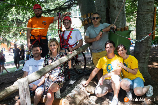 A Domobianca365 il Parco Avventura con il percorso aperto alle persone con disabilità motoria. Uno dei pochi in Italia