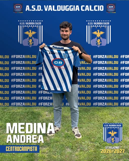 Andrea Medina torna al Valduggia Calcio dopo due stagioni Andrea Medina torna al Valduggia Calcio dopo due stagioni