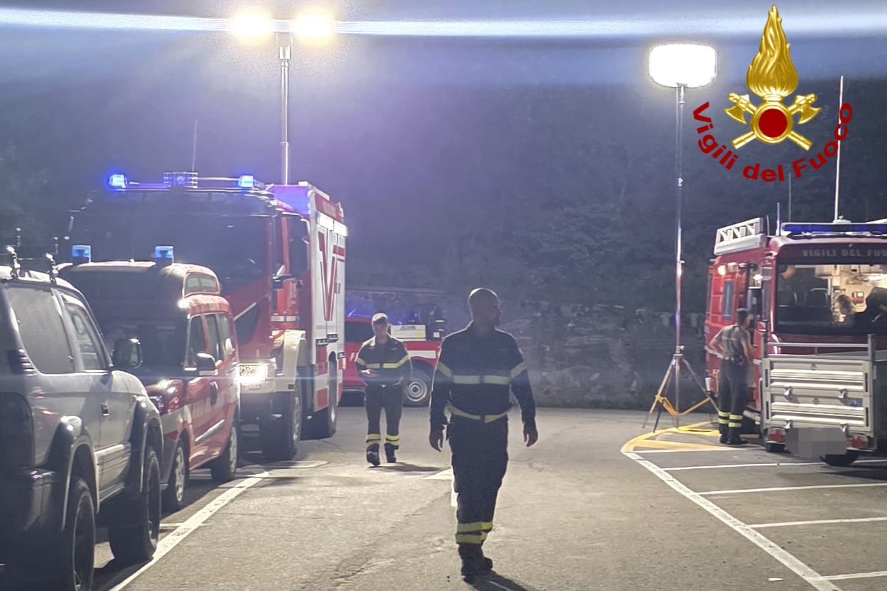 Il contributo dei Vigili del Fuoco per la ricerca della persona dispersa a Rimella FOTO