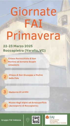 Roccapietra: Un successo l'edizione del FAI di Primavera