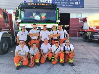 Volontari del Corpo AIB Piemonte in missione antincendio in Italia e all'estero