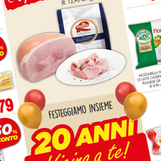 Sono in corso le promozioni su tantissimi prodotti da Prestofresco, in occasione del 20 anniversario