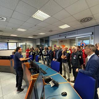 Il capo dipartimento della Protezione Civile Fabio Ciciliano in visita in Piemonte