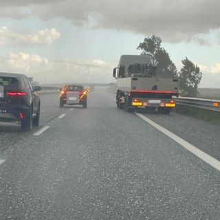 Grandine lungo il tratto autostradale di Vercelli VIDEO e foto Giuliana Mosca