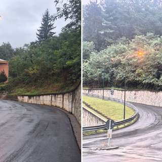 Lavori a Valdilana, nuovo volto alla strada di Falcero (foto dalla pagina Facebook di Comune di Valdilana)