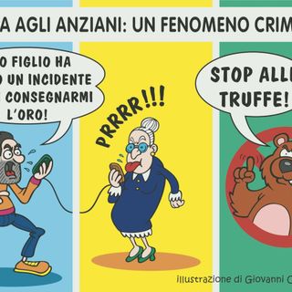 Truffe agli anziani: il copione criminale che continua a ripetersi - Illustrazione di Giovanni Cavallo