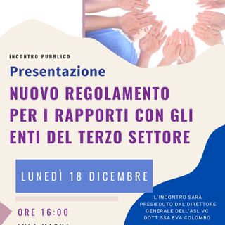 Vercelli, all’Ospedale le novità per gli Enti del Terzo Settore.