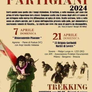 Tornano le camminate partigiane