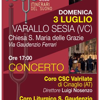 Varallo: “ITER VOCIS”  in scena domenica 3 luglio
