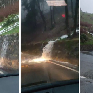 Strade allagate e rive straripanti: criticità sulla strada per Bielmonte.