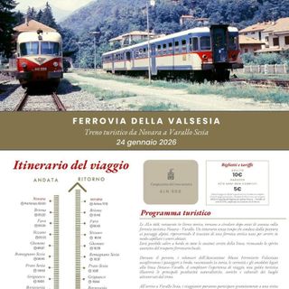 Il treno storico Novara-Varallo inaugura la stagione 2026: oggi il ritorno delle AL 668 in Valsesia