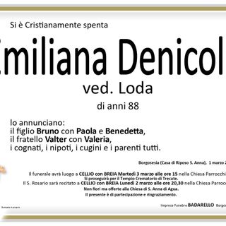 Emiliana Denicola, ved. Loda