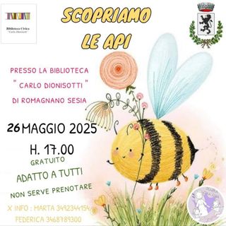Un mondo da scoprire: le api protagoniste alla Biblioteca di Romagnano