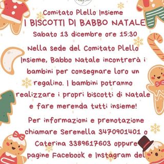Plello di Borgosesia: Babbo Natale in visita: festa, biscotti e doni per tutti i bambini