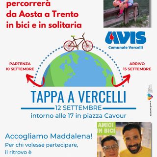 In Bici da Aosta a Trento per promuovere la donazione di sangue