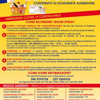 Emergenza coronavirus, anche a Gattinara i buoni spesa per sostenere le persone in difficoltà