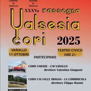 Varallo, il Teatro Civico ospita la XXXV Rassegna Valsesia Cori