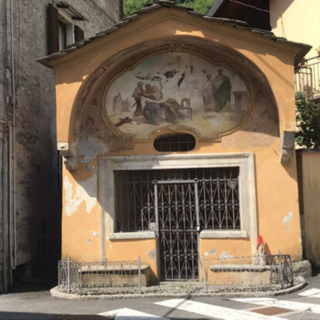 Restauro alla Cappella di San Lorenzo Martire di Crevola - Immagine prima del restauro.