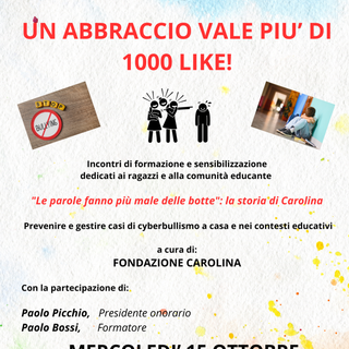 Varallo, al Teatro Civico un incontro contro il cyberbullismo con la Fondazione Carolina