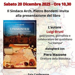 A Varallo la presentazione del libro “I Piemontesi. I popoli, la storia, la cucina”