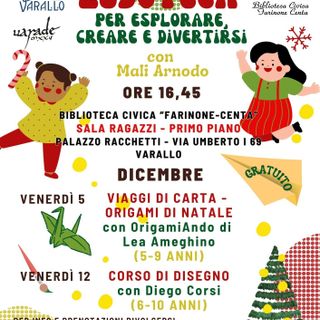 Laboratori per bambini: a Varallo dicembre si accende di creatività tra origami, disegno e giochi d’inverno