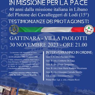Gattinara: I Cavalleggeri di Lodi ricordano la missione in Libano di 40 anni fa