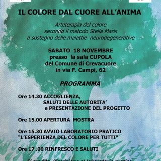 Crevacuore: “IL COLORE DAL CUORE ALL’ANIMA”, mostra e laboratorio del progetto Pagina Bianca