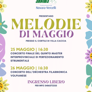 Romagnano: Melodie di Maggio, un week end all'insegna della musica a Villa Caccia