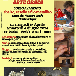 Al Museo dell’Oro e della Pietra di Salussola ritornano i laboratori dell’ ORO e della PIETRA