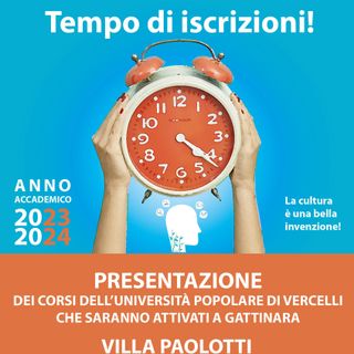 Università Popolare a Gattinara: Presentazione dei corsi