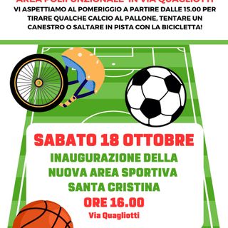 Borgomanero inaugura la nuova area sportiva di Santa Cristina