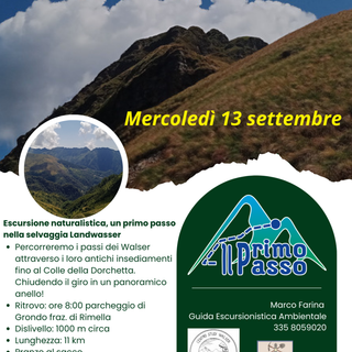 TRA I WALSER DELL’ALTA VAL MASTALLONE: ANELLO DELLA DORCHETTA