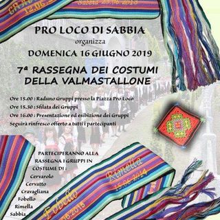 A Sabbia il raduno dei costumi della Val Mastallone