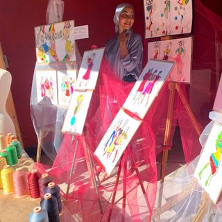 Corso Moda, la studentessa neodiplomata Hajjaji espone a Gattinara