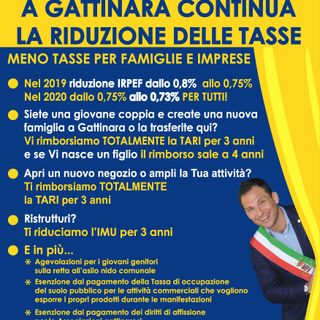 A Gattinara continua la riduzione delle tasse