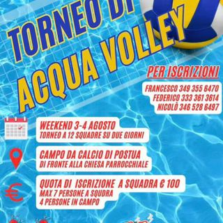 Postua, presentato il torneo di Acqua-volley 2024.