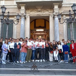 L' Agrario Galileo Ferraris di Vercelli a Roma in visita al Senato