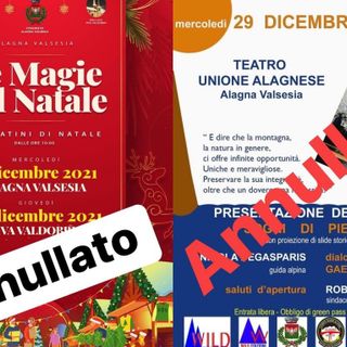 Alagna, annullato il mercatino di Riva Valdobbia e la presentazione del libro “Sogni di pietra”