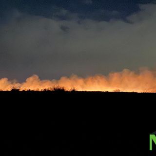 Incendio in Baraggia biellese - Foto Pisani per newsbiella.it