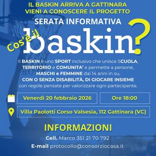 A Gattinara una serata per scoprire il Baskin, lo sport inclusivo che fa giocare insieme ragazzi con e senza disabilità