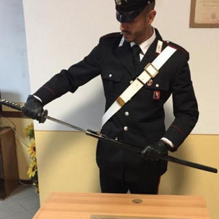 Le armi sequestrate dai Carabinieri