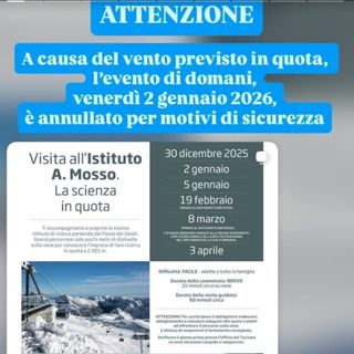 Alagna, annullata per vento in quota la visita all’Istituto Mosso al Passo dei Salati