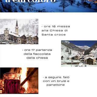 Carcoforo, ultimo dell’anno tra messa, fiaccolata e falò con vin brulé