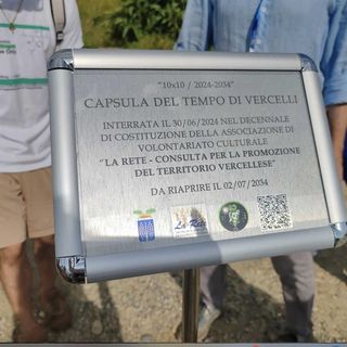 Vercelli, la capsula del tempo nel registro internazionale.