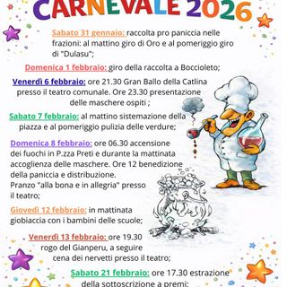 A Boccioleto si accende l’attesa per il Carnevale con Gianperu e Catlina