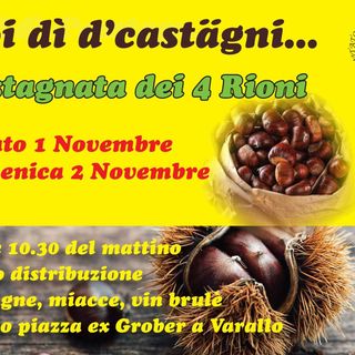 Varallo, due giorni di festa con la Castagnata dei 4 Rioni