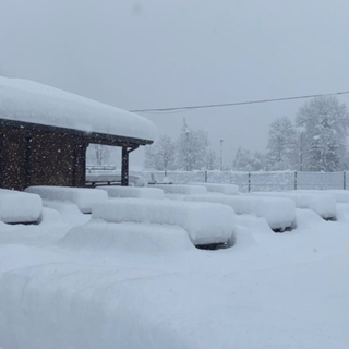 Lo chalet di Riva Valdobbia coperto di neve