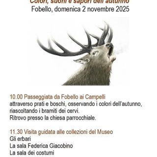 Colori, suoni e sapori dell’autunno: a Fobello una giornata tra natura e tradizione il 2 novembre 2025