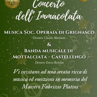 Grignasco, il Concerto dell’Immacolata ricorda il Maestro Fabrizio Platini: appuntamento l’8 dicembre